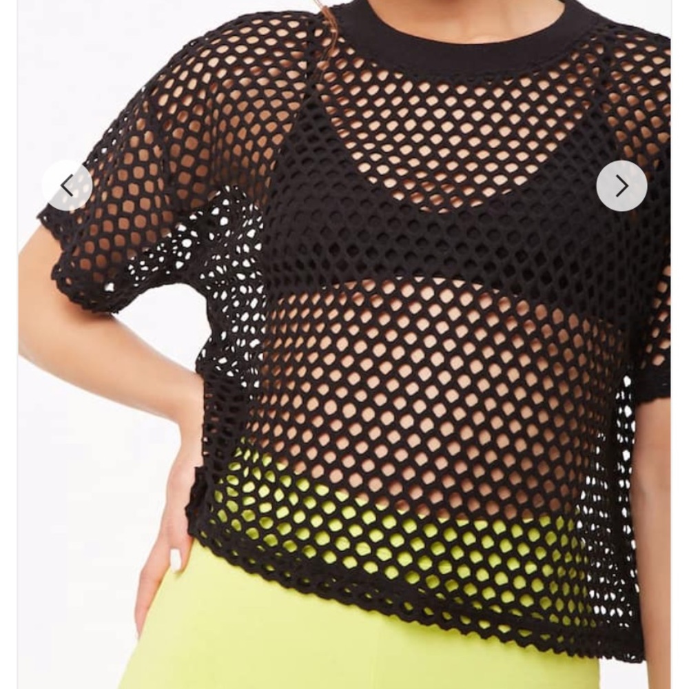 Fishnet Crop Top